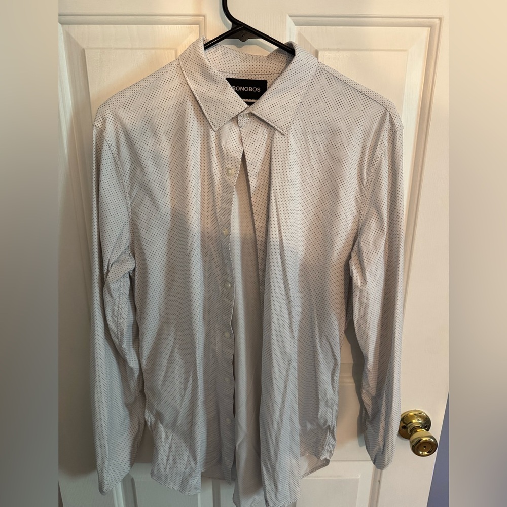 Bonobos Polka Dot Tailored Fit Dress Shirt